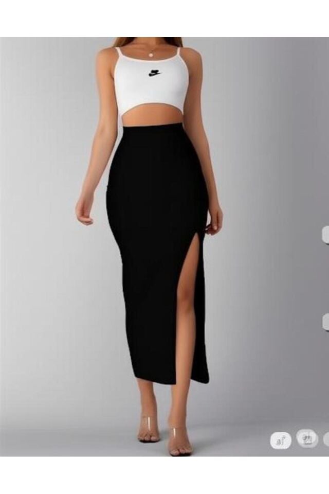 SCUBA KREP ÖN YIRTMAÇLI UZUN KALEM ETEK(kısa süreligine lansman fiyatı)